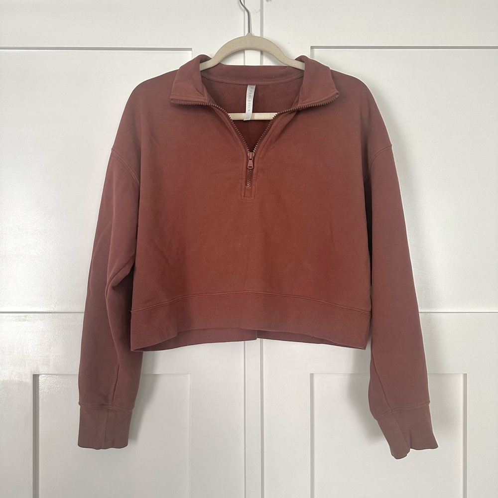 Fabletics Year Round Terry Half Zip Sweatshirt